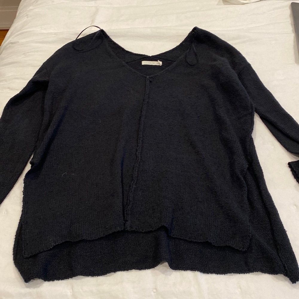 Navy blue v neck sweater